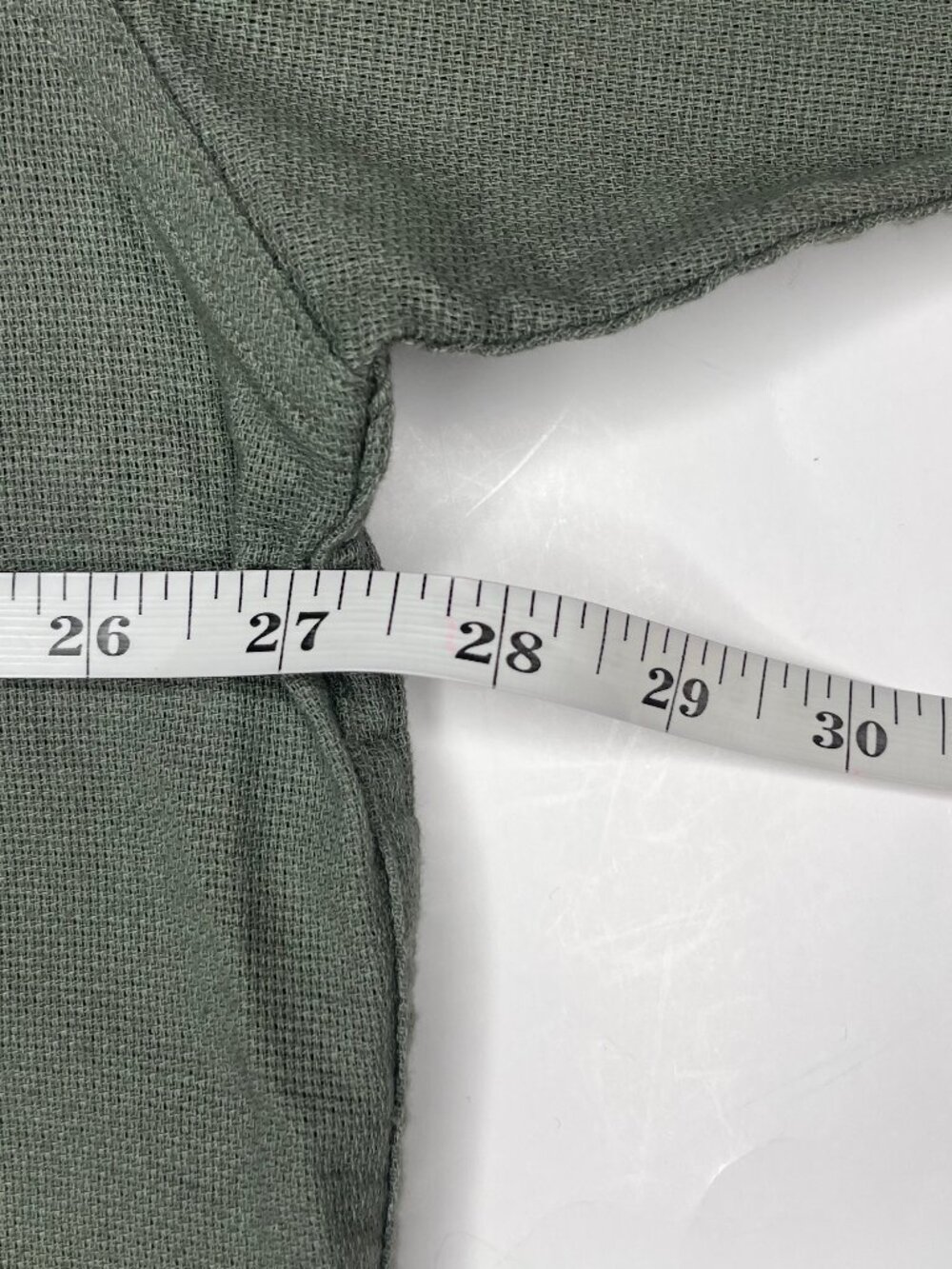CHAPS Ralph Lauren Vintage Grandad Earthy Green Boxy Short Sleeve Shirt XXL - Picture 5 of 10